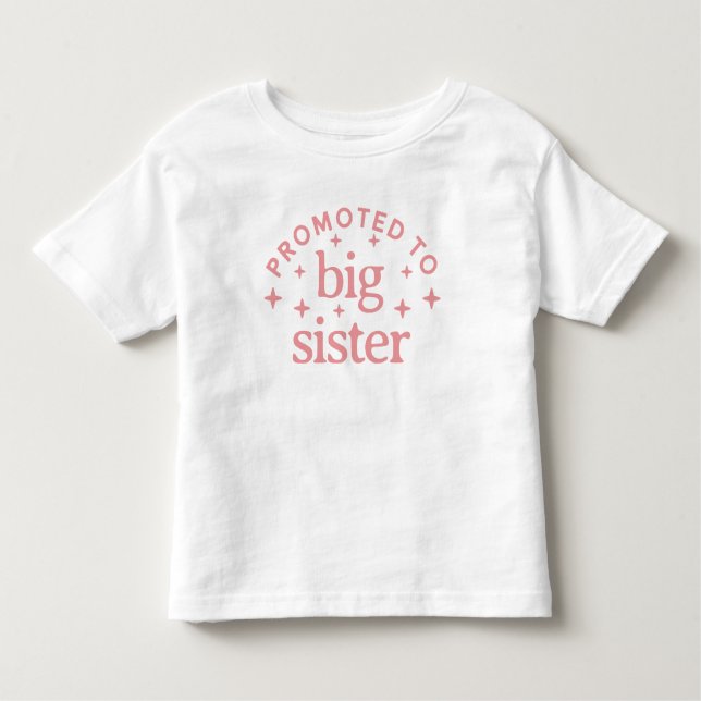 Befördert zu Big Sister Kleinkind T-shirt (Vorderseite)