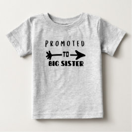 Befördert zu Big Sister Matching Sibling Baby T-shirt