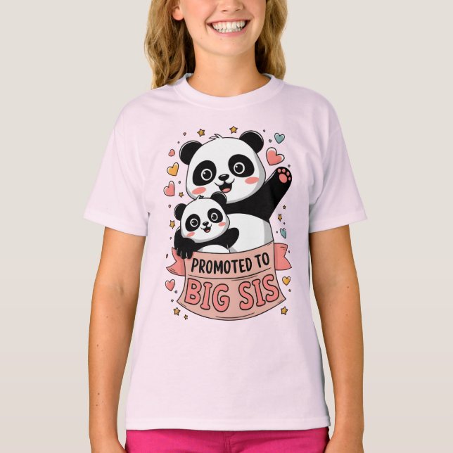 Befördert zu Big Sister T-Shirt (Vorderseite)