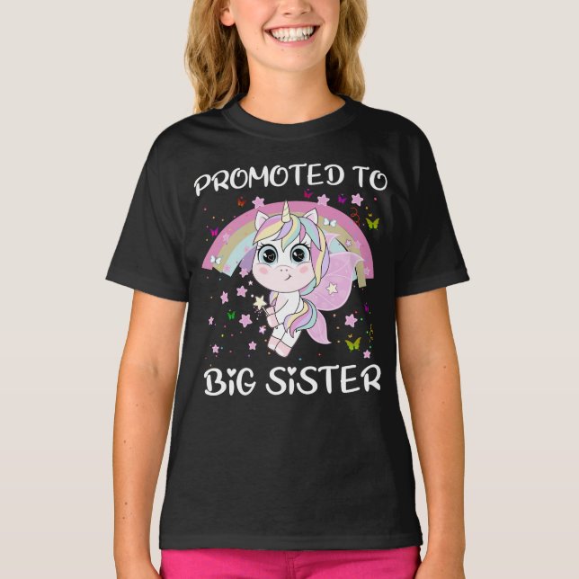 Befördert zu Big Sister T-Shirt (Vorderseite)