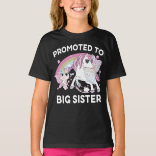 Befördert zu Big Sister Unicorn Funny T-Shirt