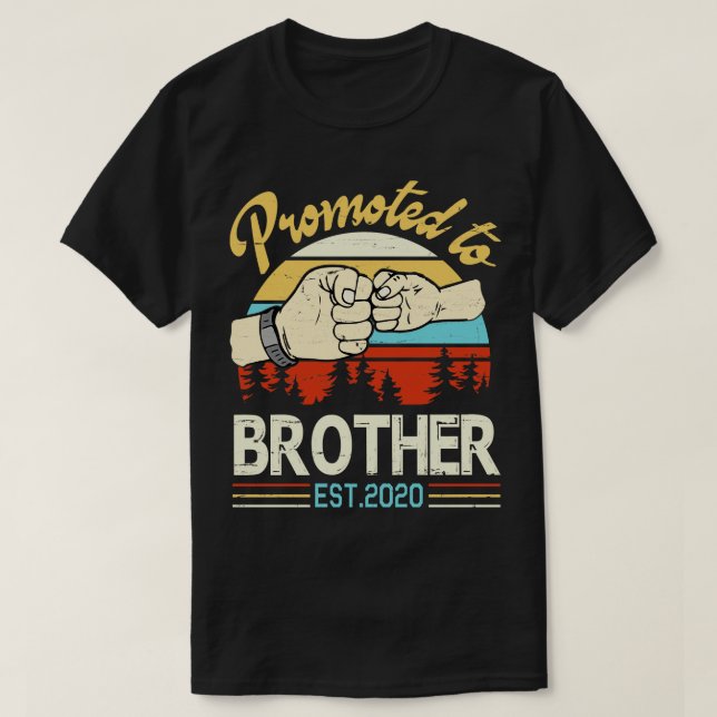 Befördert zu Bruder Est 2020 glückliche Vater Elte T-Shirt (Design vorne)
