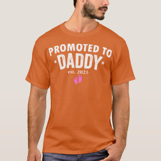Befördert zu Daddy 2021 bald Vater Hus Girl Gif T-Shirt