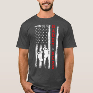 Befördert zu Daddy 2022 Neuer Vatertag T-Shirt