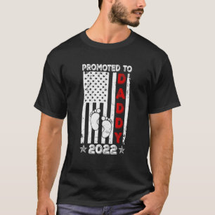 Befördert zu Daddy 2022 Neuer Vatertag T-Shirt