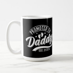 Befördert zu Daddy 2024 Funny für New Dad Kaffeetasse