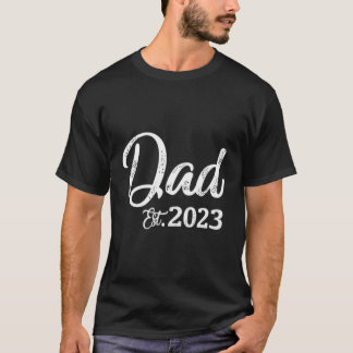 Befördert zu Daddy Est 2023 New Dad Schwangerschaf T-Shirt