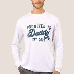 Befördert zu Daddy EST. 2025 Funny bald Vater werd Tri-Blend Shirt