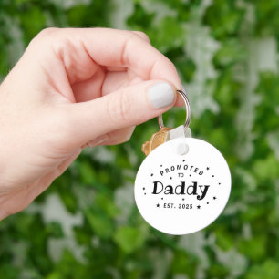 Befördert zu Daddy Personalisierten Vater Geschenk Schlüsselanhänger