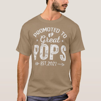 Befördert zu den großen Pop 2022 Vintager Vater Ta T-Shirt
