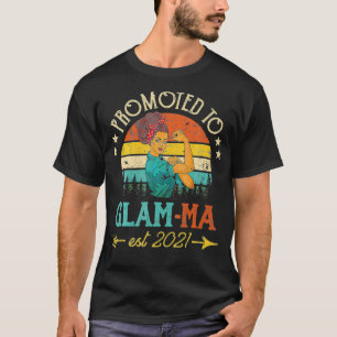 Befördert zu Glamma Est 2021 Frauen Vintage Dekor T-Shirt
