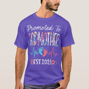 Befördert zu Godmutter 2023 Mütter Tag Weihnachten T-Shirt