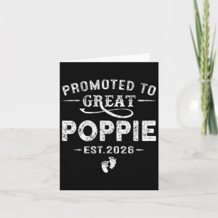 Befördert zu Great Poppie Est 2026 Schwangerschaft Karte