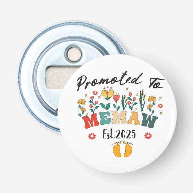 Befördert zu Memaw est. 2025: Ein Sonderjahr für e Flaschenöffner (Vorderseite)