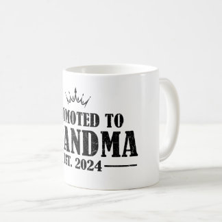 Befördert zu Oma est. 2024 Geschenk Kaffeetasse