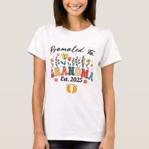 Befördert zu Oma est. 2024 Großeltern-T - Shirt