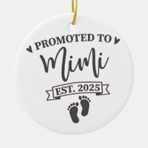 Befördert zu Oma Est. 2025 Bald Oma  Keramik Ornament