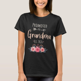 Befördert zu Oma est. 2026 Blumengranma 2026 T-Shirt