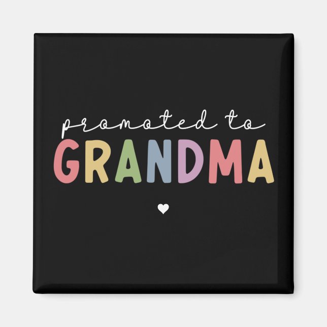 Befördert zu Oma New Oma als Geschenke Magnet (Vorne)