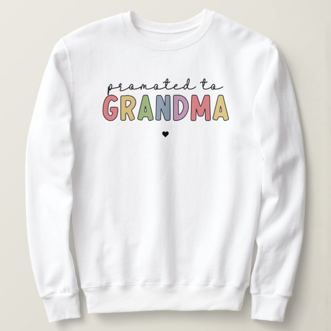 Befördert zu Oma New Oma als Geschenke Sweatshirt (Design vorne)