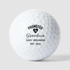 Befördert zu Oma Personalisiert Baby Name Golfball