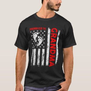 Befördert zu Oma US Flag Muttertag erste Ti T-Shirt
