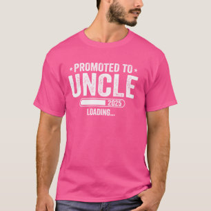 Befördert zu Onkel Est 2025 bald zu Onkel Vater zu T-Shirt