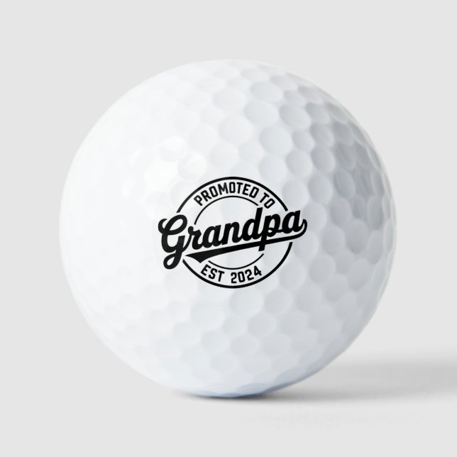 Befördert zu Opa 2024 Fun Gift Idea Golfball (Vorderseite)