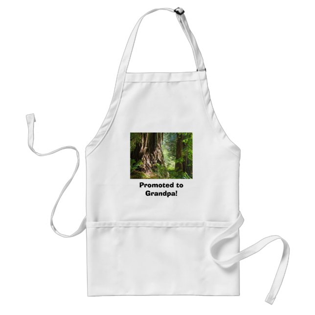 Befördert zu Opa! GRILLEN Koch Schürze Redwoods (Vorne)
