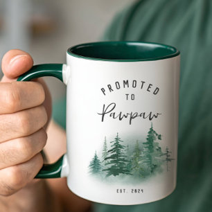 Befördert zu Pawpaw Jahr Est. Tasse