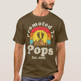 Befördert zu Pop Est 2022 Männer Vintag erstes Mal T-Shirt