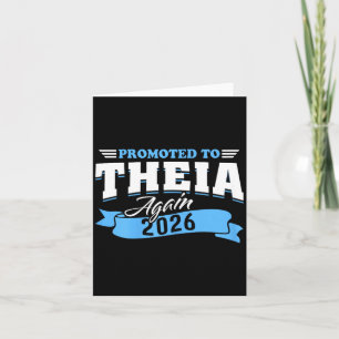 Befördert zu Theia 2026 Tante Tante 2. 3. Mal 26 Karte