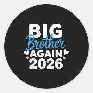 Befördert zum Big Brother 2026 T-Shirt 3. Baby an Runder Aufkleber