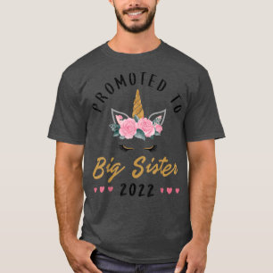 Befördert zum Big Sister 2022 Unicorn T-Shirt