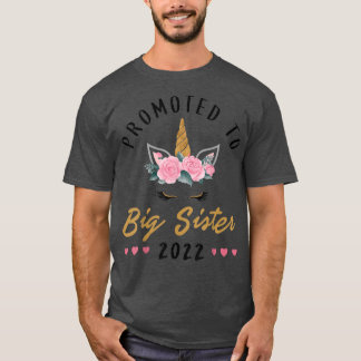 Befördert zum Big Sister 2022 Unicorn T-Shirt