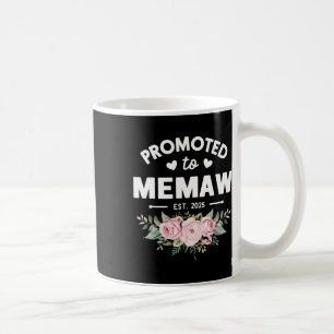 Befördert zum Gedächtnis Est 2025 Blume Muttertag Kaffeetasse