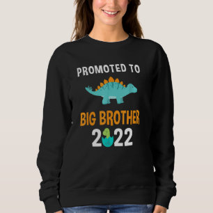 Befördert zum Großen Bruder 2022 Boys Stegosaurus  Sweatshirt