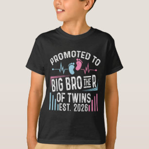 Befördert zum großen Bruder von Twins Est 2026 Bab T-Shirt