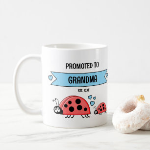 Befördert zum Marienkäfer Oma Damen blau Kaffeetasse