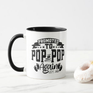 Befördert zum Pop Pop Est 2025 Funny Opa wieder Tasse