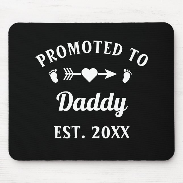 Befördert zum Vaters Vaterschaftstag Mousepad (Vorne)