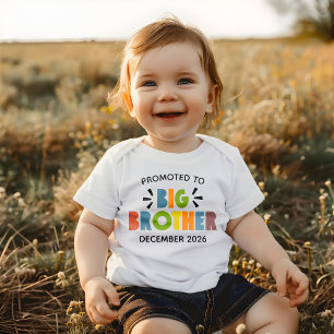 Befördert zur Ankündigung des Großen Bruders Baby T-shirt