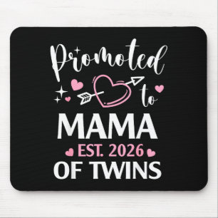 Befördert zur Mama von Zwillingen est 2026 Pfeil H Mousepad