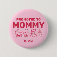 Befördert zur Mami- Benutzerdefinierte rosa Baby-P