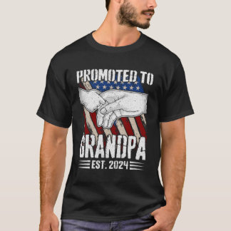Befördert zur Opa 2024 für die neue Opa Patriotic T-Shirt