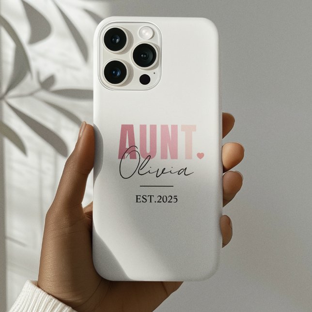 Befördert zur Tante EST 2025 | Personalisierte neu Case-Mate iPhone Hülle (Von Creator hochgeladen)
