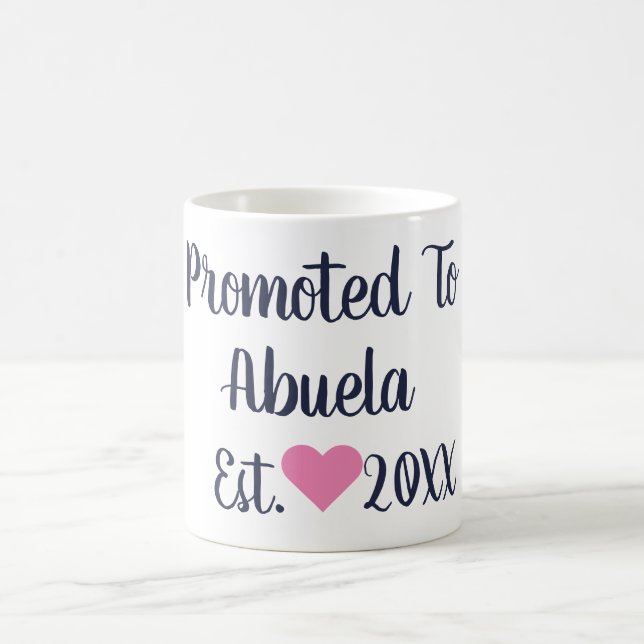 Befördert zur Tasse der abuela Marine & Pink (Mittel)