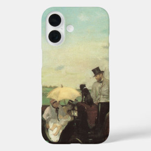 Beförderung am Rennplatz durch Edgar Degas, Vintag iPhone 16 Hülle