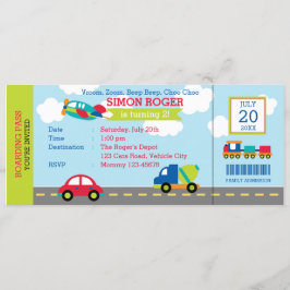 Beförderung Geburtstag Einladung Auto Flugzeug LKW
