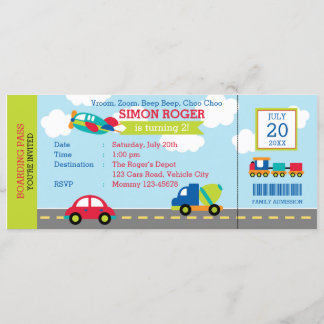 Beförderung Geburtstag Einladung Auto Flugzeug LKW